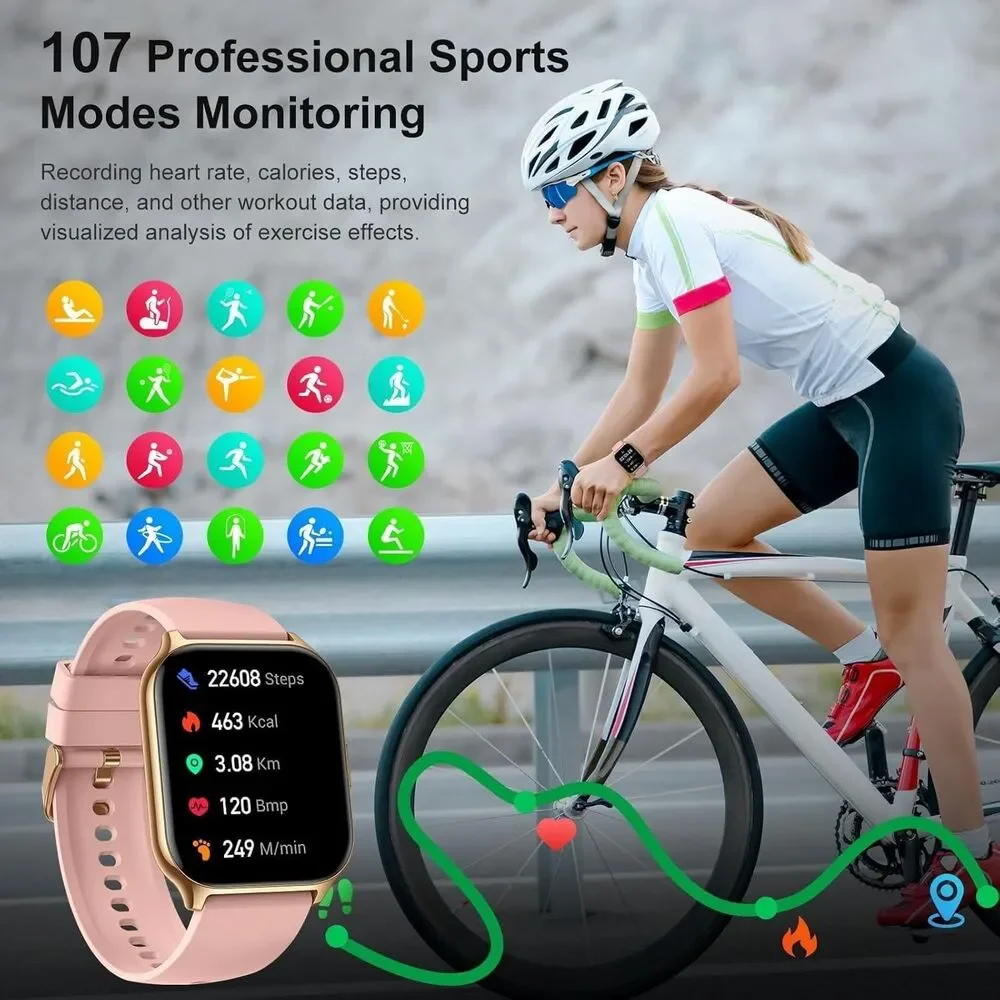 Smart Watch for Men Women, 2.01